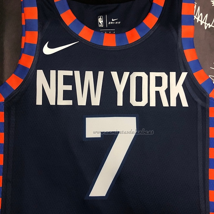 Camiseta New York Knicks Carmelo Anthony NO 7 Ciudad Edition 2019-20 Azul